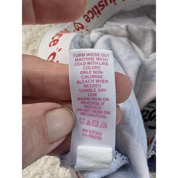 Girls size 10 Justice shorts Patriotic - Picture 8 of 8